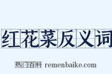 红花菜反义词是什么意思的图片